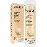 Validus Calcium + Vitamin D3 + Vitamin K2 15 Effervescent Tablets
