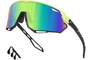 Bircenpro Cycling Sunglasses for Men Women - UV400 Protection Sports Glasses Running Sunglasses for Baseball MTB Golf Softball