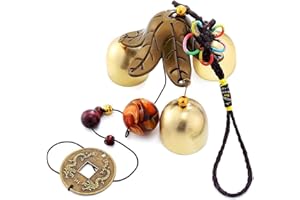 DZXIN Fengshui Wind Chimes, Outdoor Fortune Tree Metal Bells Feng Shui Wind Chimes for Lucky Home Garden Patio Yard Hanging Decor Gift (3 Bells)