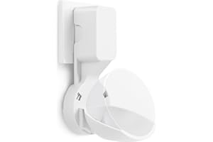 EWIGE Wall Mount for Pop & Google mini, Socket Holder Stand, A Space-saving Solution for Smart Home Speakers Accessories Bracket with Cable Arrangement (White)