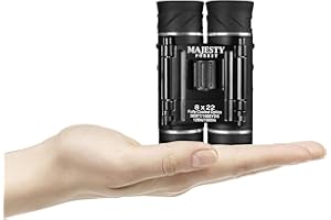 MAJESTY FOREST® Mini Prismáticos pequeños de 8 x 22, robustos, compactos y Ligeros, para Senderismo, observación de pájaros y Ocio