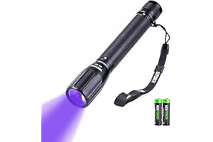 NEXTORCH UV Torch Light Resin lamp Ultraviolet LED Torch for Blacklight UV Light Detector Resin Curing Pet Urine Stains Money Checker Bed Bugs (AA Battery 405nm C2)