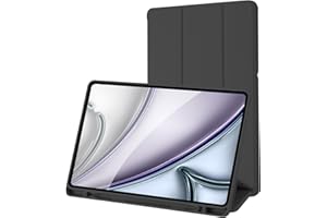 PALKITSEE Custodia Cover Compatibile con Samsung Galaxy Tab S6 Lite 10.4 Pollici 2024/2022/2020 SM-P620N/P625N/P610/P613/P615/P619 con Portapenne-Ultra Sottile Cover con Auto Svegliati/Sonno (Black)