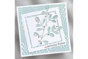 LZJSYKDQ Branches and Leaves Die Cuts for Card Making, Plants Metal Cutting Dies for Paper Scrapbooking, DIY Stencils for Album Party Wedding Festivals Decoration, KDQ265