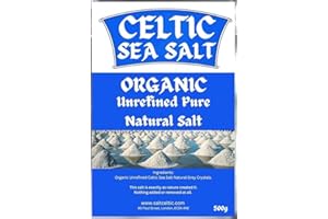 GENERIC Celtic Sea Salt ORGANIC Unrefined Pure Natural Salt balanced mix of 82+ minerals. Additive-Free, Non-GMO, Gluten-Free, Vegan,Paleo, Halal, KOSHER 500g