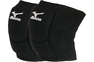 Mizuno Unisex's VS1 kompakt knäskydd, svart/svart, medium