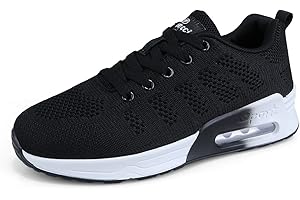 ANBIWANGLUO Zapatillas de Deporte para Mujer Zapatillas Deportivas para Correr Zapatos con Cordones para Caminar Zapatillas Transpirables para Correr al Aire Libre para Correr