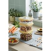 3'L&uuml; Set Loxo Sızdırmaz Saklama Kabı 700-1000-1500 ML SARI