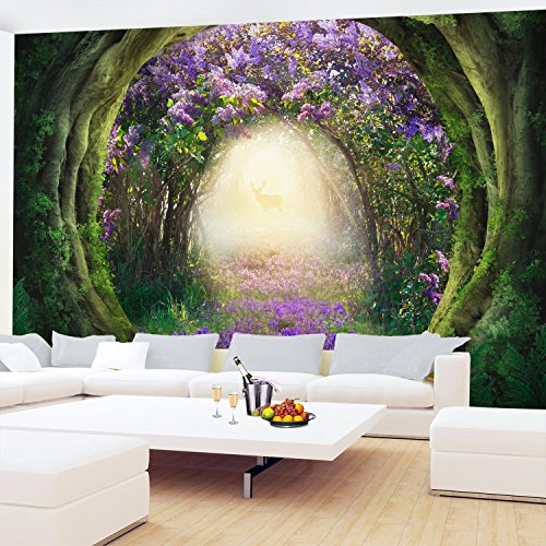 Fototapete Wald 352 x 250 cm – Vliestapete – Wandtapete – Vlies Phototapete – Wand – Wandbilder XXL – !!! 100% MADE IN GERMANY !!! Runa Tapete 9040011a - 4