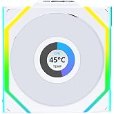 Lian Li UNI FAN SL WIRELESS LCD 1x120mm Beyaz Kasa Fanı (G99.12SLLCD1W1W.00)