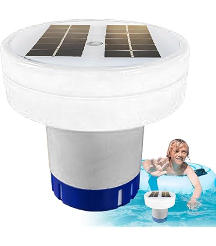 Ioniseur De Piscine Solaire – Réduit Le Chlore, Purifie L’eau – Avec Testeur Et Brosse