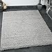 Produktbild Prime Shaggy Teppich Grau Hochflor Langflor Teppiche Modern für Wohnzimmer Schlafzimmer Einfarbig - VIMODA, Maße:60x100 cm