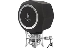 Michear Microphone Wind Screen Pop Filter Portable Soundproof Sponge Shield Foam Cover Sound-Absorbing Reflection Filter for Professional Vocal Booth Home Live Studio