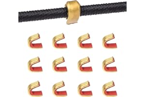 ELONG OUTDOOR Archery Bow String Nocking Points Strings Nock Sets Brass Buckle Clip Knocks (12pcs/pack)