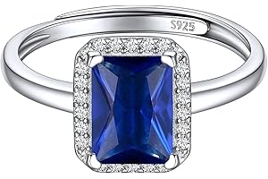 ChicSilver Anello Donna Argento 925 Pietra Portafortuna 12 Mesi, Anello Regolabile Silver Donna Confezione Regalo