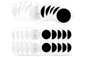 SANPOPO 30 Stücke NFC Tag Sticker（15 Stücke weiß NFC Tag Antimetall und 15 Stücke schwarz NFC Tag Sticker ）für metallische/leitende Oberflächen,Kompatibel mit TagMo und Amiibo,für Alle NFC-Fähigen Smartphones