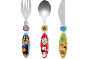 ZAWADI GLOBAL Paw Patrol Boy Children's Kids 3pcs Cutlery Set - Knife/Fork/Spoon