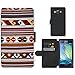 Price comparison product image Super Galaxy Cell Phone Card Slot PU Leather Wallet Case // M00154174 Cloth Textiles Etno Tkanica Raster // Samsung Galaxy A3 SM-A300 (not fit S3)