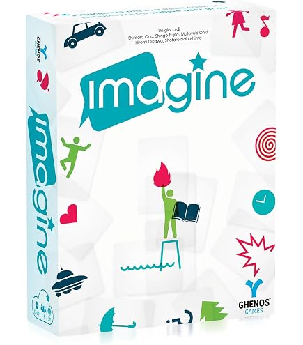Ghenos Games GHE182 Imagine Family – Gioco Di Carte Trasparenti, Creatività, 3-8 Giocatori, 8+