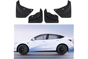TOPABYTE Błotnik do Tesli Model Y 2020-2024 Osłona przeciwbryzgowa Bez wiercenia otworów Ochraniacz opon do pojazdów Mud Flaps Akcesoria zewnętrzne