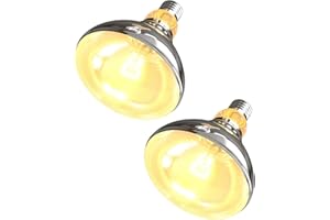 BrightArk 250W Heat Lamp Bulb, E27 Heat Bulb for Poultry Heat Lamp,Food Heat Lamp, Catering Lamp Light Bulb, Heat Lamp Bulb for Brooding, Chicks, Puppies(AC220-240V)