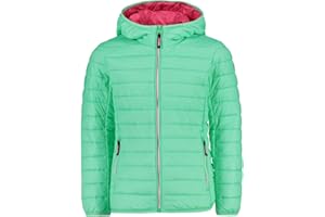 CMP Giacca Da Bambini Con Cappuccio Fisso Knit Tech mélange fleece jacket with hood, Girl, Ceramic, 140 Unisex - Bambini e ragazzi