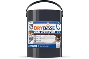 Drybase Membrana Líquida Impermeable Antihumedad - 5L, Blanco - Para Uniones de Pared y Suelos Húmedos