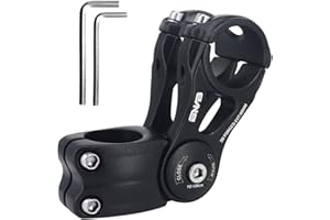 PLATTBK Potencia de Bicicleta Ajustable de ±85 Grados Vástago de Manillar Corto vastago Bici para Carretera MTB BMX Ciclismo 31.8