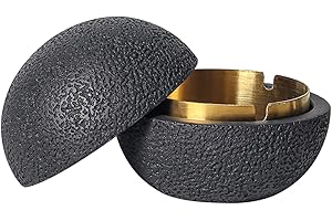 Cutfouwe Tischabfalleimer - Ideales Fassungsvermögen, Leicht Zu Reinigen, Allwetter-Mülltonnen - Perfekt Für Den Balkon, Auch Als Elegante Tischdekoration,Schwarz