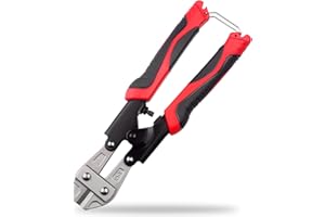 OYAYUBI Heay Duty 8" Bolt Cutter, Premium CR-V Cutter for Mini Bolt, Metal Wire, Cable, Chain, Spring Snips Clippers with Comfortable Convex Hexagon Grip for Higher Friction