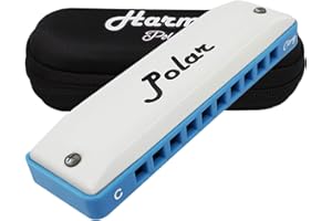 Harmo Polar Country Diatonic Harmonica Key of C, Super Country Tuned - Ideal for Country, Bluegrass, Jazz, and Celtic Music, Mouth Organ With Case, Harmonica for Adults, Beginners & Professionals