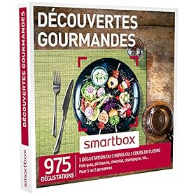 SMARTBOX – Coffret Cadeau – DÉCOUVERTES GOURMANDES – 975 dégustations : une découverte gourmande ou un repas ou un cours de cuisine