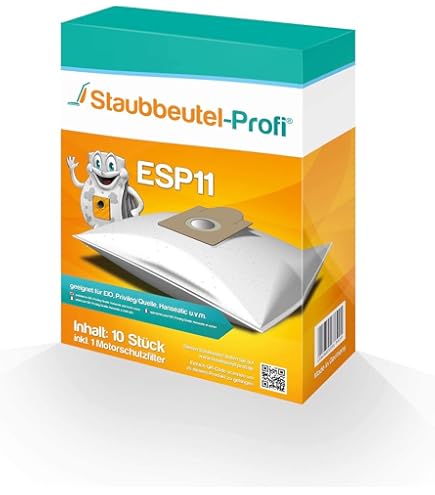 20 Sacs Aspirateur MisterVac Compatibles EIO Villa 1000 SG - Filtration Haute Performance Sans Plastique (Lot + 2 Filtres)