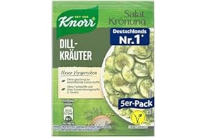 EWORLDPARTNER Knorr, Dill-Salatdressing, Grüne-Kräuter-Dressing, Köstliches 45 Gramm 1 Stück Dill-Salatdressing