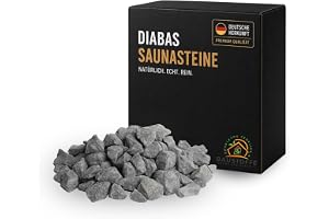 Doubleyou Geovlies & byggmaterial | Bastustenar premium 5 kg | 32–56 mm DIABAS liten | För alla bastuugnar | värmebeständig och värmelagrande