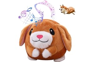 YNNHUDEEP Bewegendes Hundespielzeug Ball - Aktives bewegendes Haustier Plüschtier,Selbstrollender Ball Hund,Ungiftig Bissfest Spielzeug Bal,Interaktives Hundespielzeug Ball-Hund