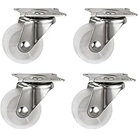 SIYI-XIU 4 Stück Lenkrollen Schwenkrollen Schwerlastrollen Tragkraft 20kg/Stück Nutzbar als Rollen für Möbel…