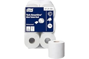 ‎TORK Tork SmartOne Mini Toilettenpapier Weiß T9, Advanced, 2-lagig, 12 × 620 Blatt, 472193
