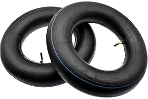 FPIQNS 2 Stück Schubkarren Schlauch 4.00-8 mit TR-87 Winkelventil Ersatz für Sackkarrenrad Rasenmäher HandWagen