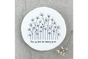 East of India Porcelain Coaster 'Hope you know how Amazing You Are' | Friendship Keepsake Gift, Gift For Friends Family, Round Kitchen Coaster