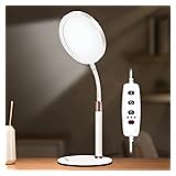 SAD Lamp, SAD Light Therapy Lamp, UV-Free 10000 Lux Sun Lamp Therapy with 3 Light Colors & 9 Adjustable Brightness & 3 Timer for Lift Mood