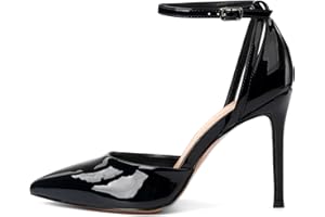 Rio Fiore Pumps Damen, Schwarz/Silber, Stöckelschuhe mit 8.5cm Absatz, Riemchenpumps, Stiletto, High Heels D594-S1835