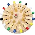 Kidology Wooden Memory Match Stick Chess Game | Color Memory Chess, Parent-Child Interaction Toy | Educational Intelligent Logic Game and Brainteaser Toys for Boys and Girls (Chess)