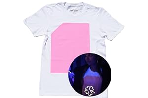 Illuminated Apparel Maglietta con Design interattivo con Luce Che brilla al Buio