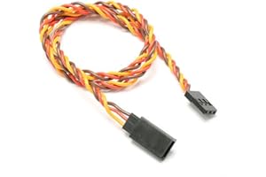 VUNIVERSUM 10 Stück 100cm 1m JR Premium Male auf Female Servokabel Verlängerungskabel Verdrillt Twisted Servo Kabel Verlängerung 22AWG von Mr.Stecker Modellbau®