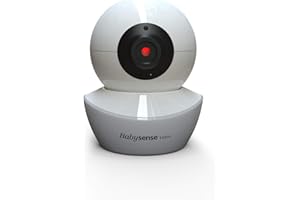 Babysense Aggiungi camera per baby video monitor V43, zoom inclinazione panoramica a distanza, luce notturna regolabile, audio a due vie, visione notturna, ninne nanne