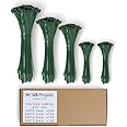 Haus Projekt Cable Ties 500 Pack Green, Assorted Size ​Zipties, 100/200mm x2.5, 200x4.8, 300x3.6, Cable Management Tidy, Heavy Duty Plastic Zip Tie Wraps, Garden Christmas Cable Ties, Small Long Wire