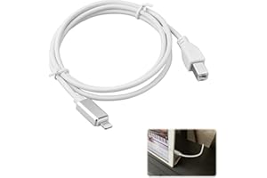 CHUMHU Micro USB B to Lightning Cable, MIDI Cable, USB MIDI to L ightn ing Cable, USB 2.0 Type B to Li ght ning, OTG Type B Musical Instrument Midi Adapter Cord, for Audio Interface, USB Microphone, 4.9FT