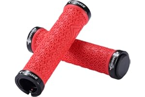 Bynccea Bicycle Grips,Double Lock on Locking Mountain Bike Handlebar Grips for MTB Mountain Bike