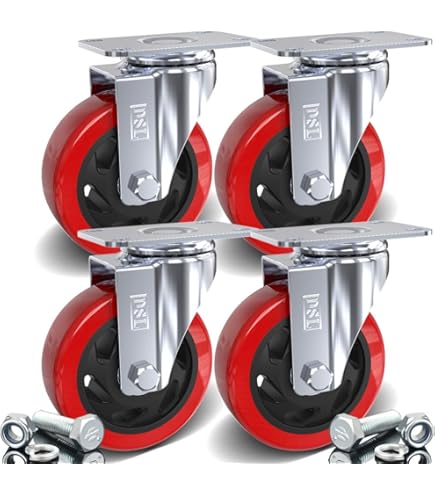 Roulette Industrielle Vintage Fixe En Fonte De Diamètre 100 Mm